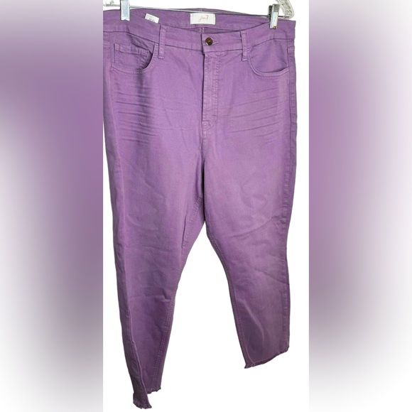 Jen 7 By 7 For All Mankind Women’s Ankle Lavender Jeans Size 24 Good Preown Cond - Picture 1 of 4